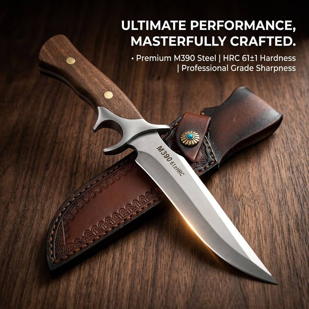 سكين جيب خارجي من الفولاذ M390 - مراجعة Bushcraft Knife Fixed وسعره