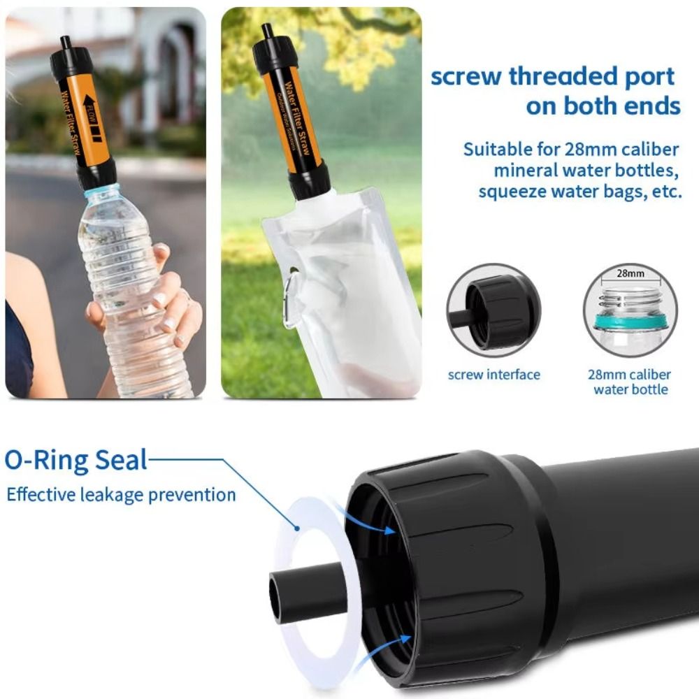 فلتر مياه صغير محمول على شكل ق - مراجعة Water Purification Straw وسعره
