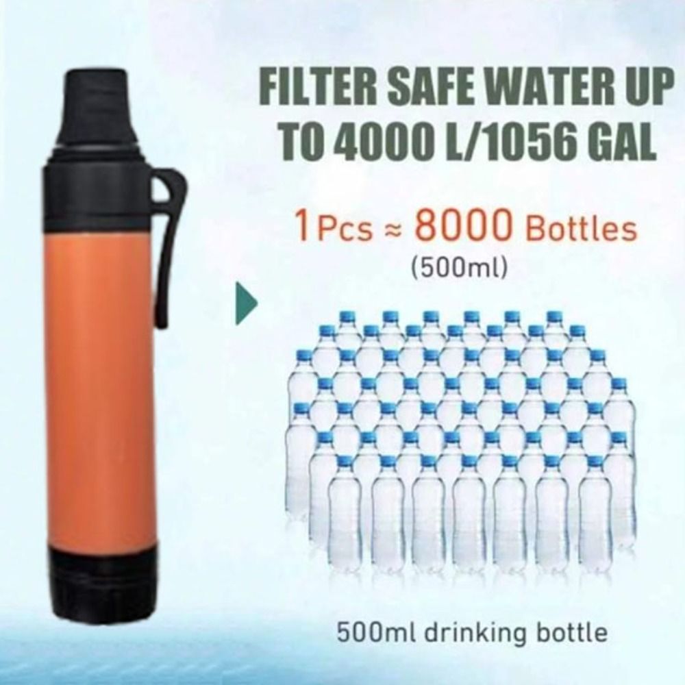 قشة تنقية المياه المحمولة الصغ - مراجعة Water Purification Straw وسعره